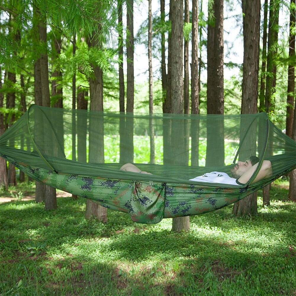 Cheap Goat Tents Parachute Fabric Portable Outdoor Camping Hammock with Mosquito Net  Hanging Swing Sleeping Bed Tree Tent   